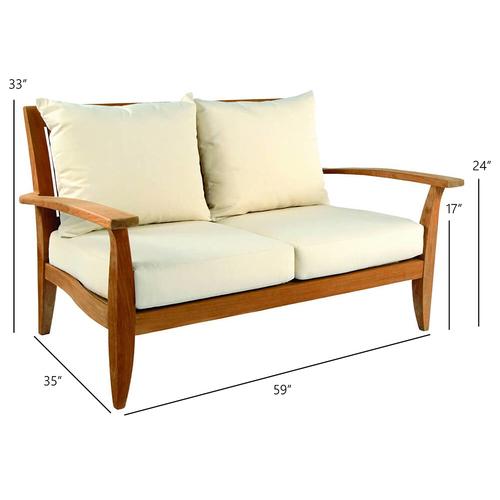Kingsley Bate Ipanema Settee - Dimension Kingsley Bate Ipanema Settee - Dimension