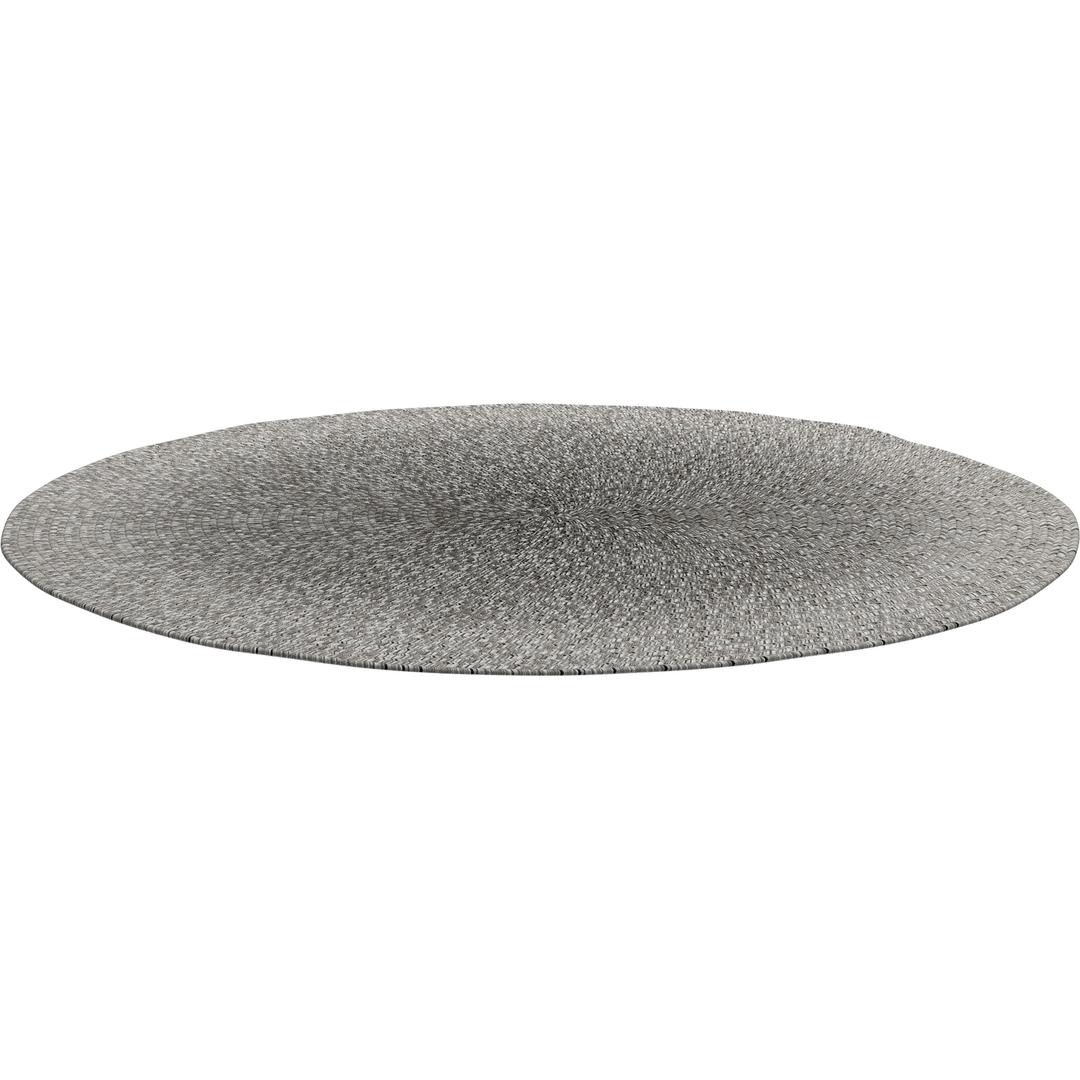 Gloster Deco Pewter Braided Round Indoor/Outdoor Rug
