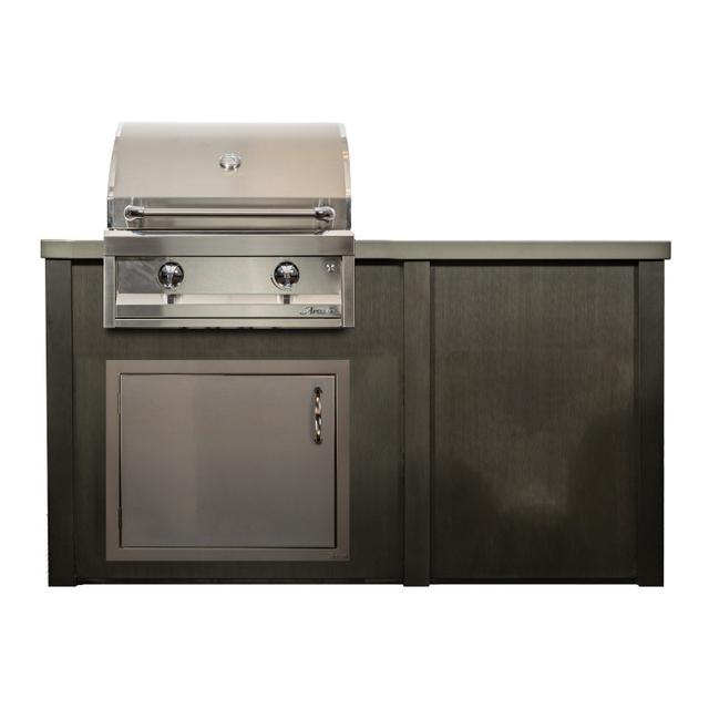 Outdoor Solutions 5.5' Outdoor Kitchen Island with 26&quot; American Eagle Grill