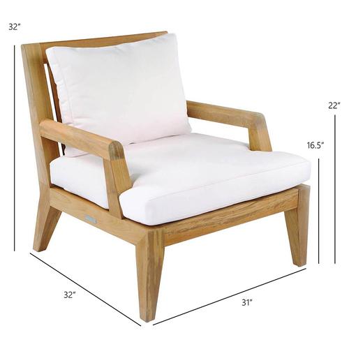 Kingsley Bate Mendocino Lounge Chair - Dimension Kingsley Bate Mendocino Lounge Chair - Dimension