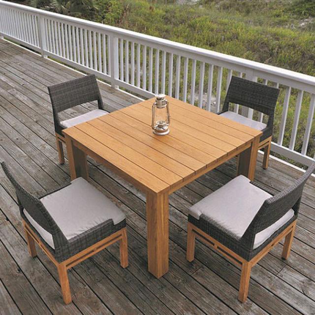 Kingsley Bate Azores 4-Seat Square Dining Set