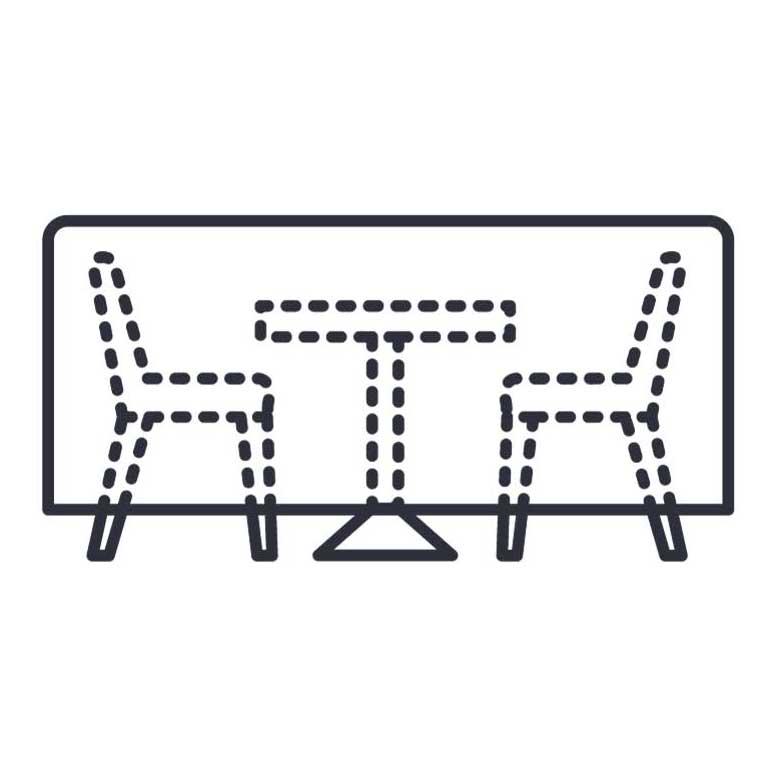 Kingsley Bate 50"- 52" Round Dining Table Set Protective Cover