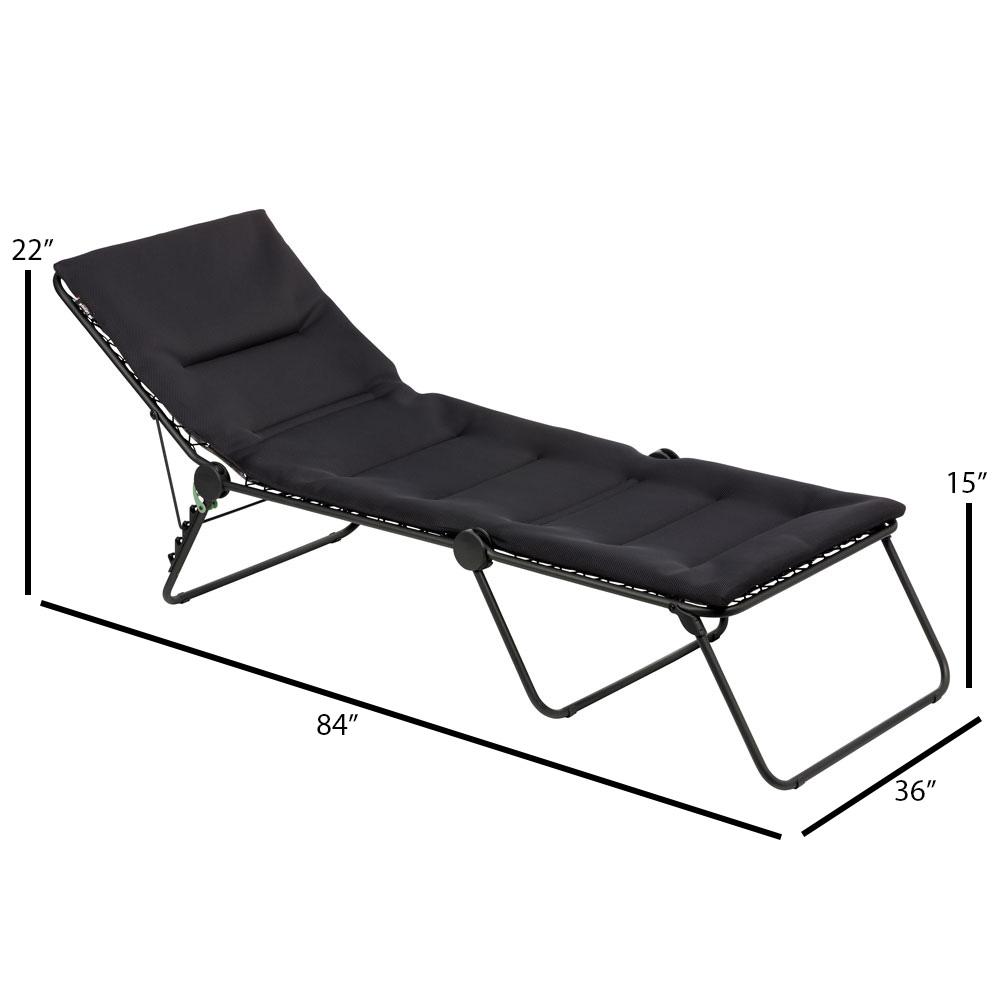 Lafuma Mobilier Siesta L AirComfort Folding Steel Chaise Lounge - Dimension Lafuma Mobilier Siesta L AirComfort Folding Steel Chaise Lounge - Dimension