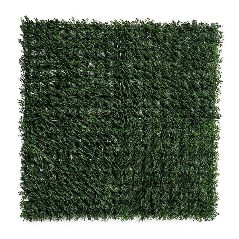 Enduraleaf 21" Faux Tuxedo Grass Mat - Set of 9