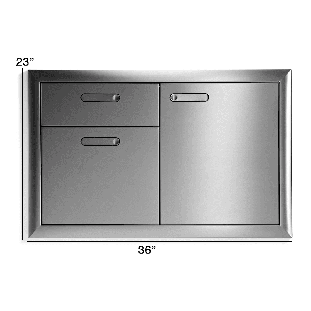 Lynx Grills Ventana Access 36" Door and Double Drawer Combination - Dimensions Lynx Grills Ventana Access 36" Door and Double Drawer Combination - Dimensions