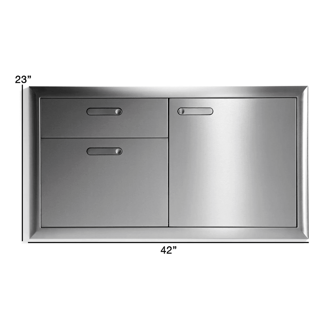 Lynx Grills Ventana Access 42" Door and Double Drawer Combination - Dimensions Lynx Grills Ventana Access 42" Door and Double Drawer Combination - Dimensions