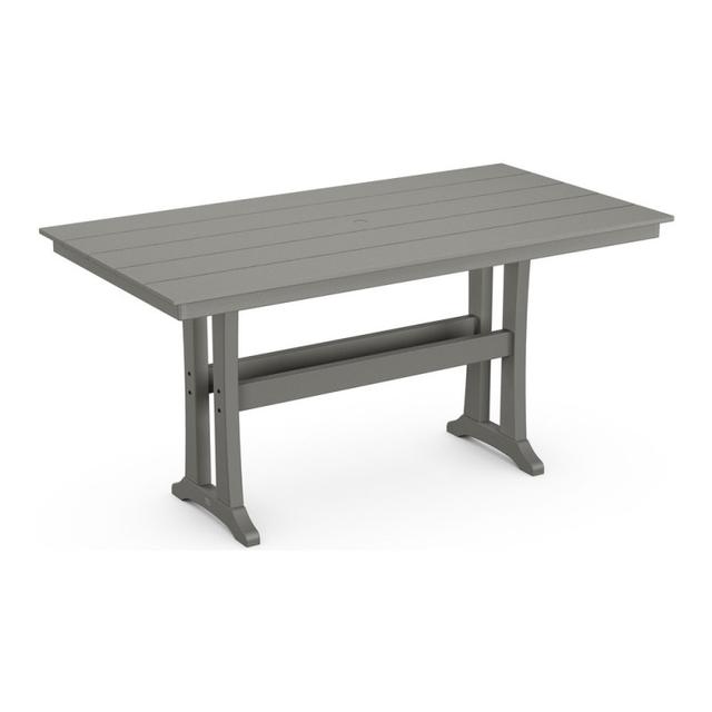 Polywood Farmhouse Trestle 37&quot; x 72&quot; Counter Table