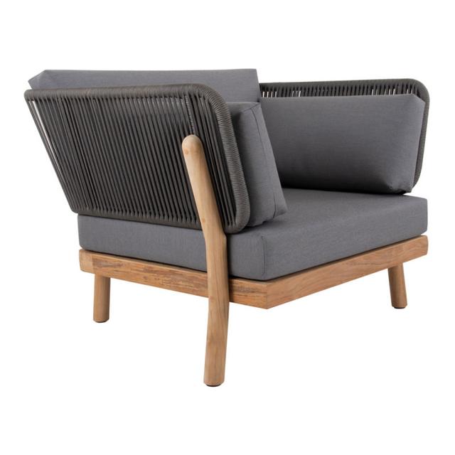 POVL Outdoor Supra Teak/Rope Lounge Chair