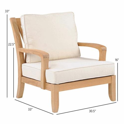 Kingsley Bate Somerset Lounge Chair - Dimension Kingsley Bate Somerset Lounge Chair - Dimension