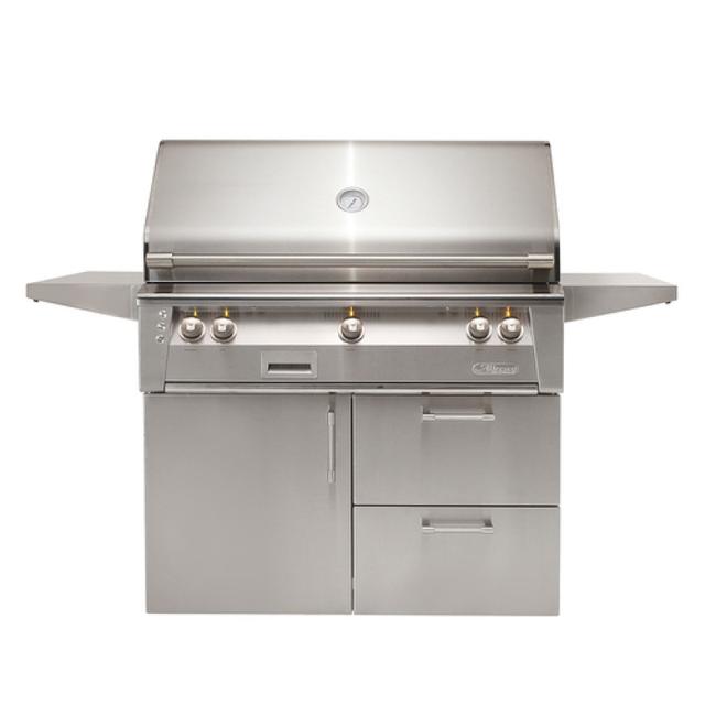 Alfresco Grills 42&quot; LXE Gas Grill with SearZone on Deluxe Cart