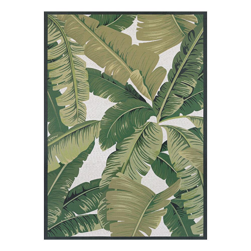 Couristan Dolce Palm Lily Hunter Green/Ivory Indoor/Outdoor Rug