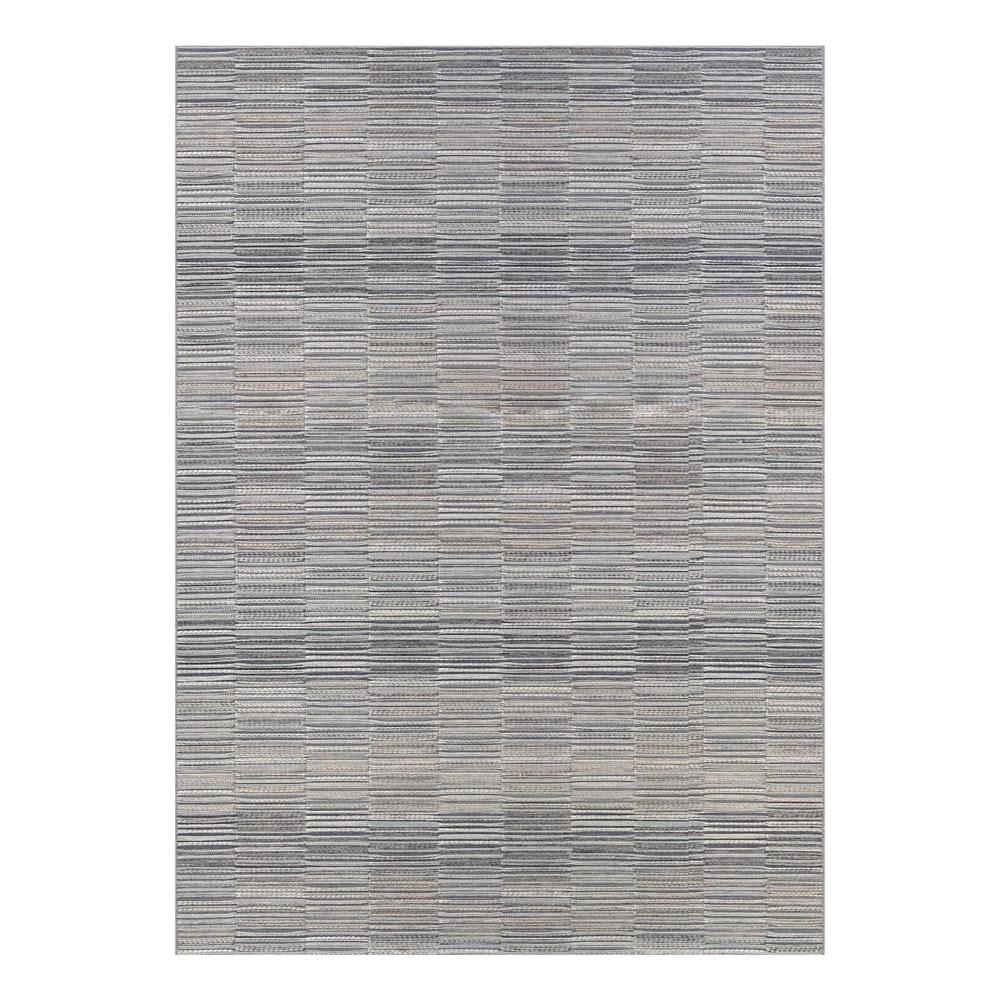Couristan Cape Fayston Silver/Charcoal Indoor/Outdoor Rug
