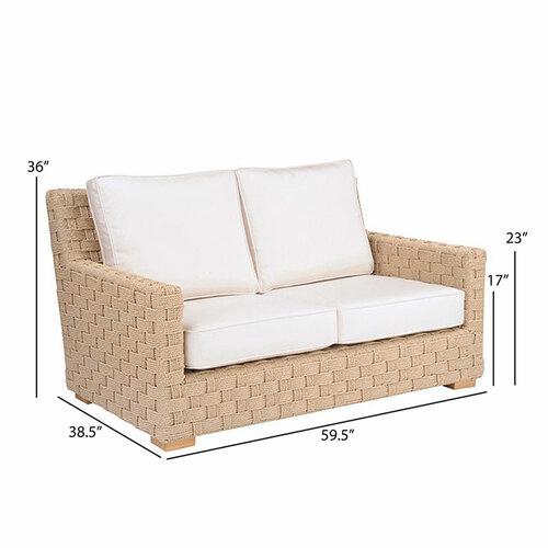 Kingsley Bate St. Barts Settee - Dimension Kingsley Bate St. Barts Settee - Dimension