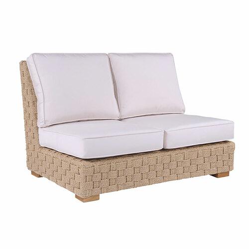 Kingsley Bate St. Barts Woven Armless Settee Outdoor Sectional Unit