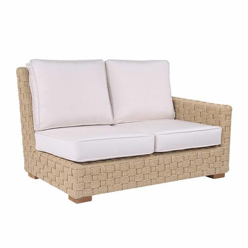 Kingsley Bate St. Barts Woven Right Arm Settee Outdoor Sectional Unit