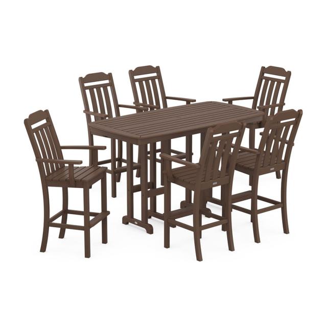 Polywood Country Living Arm Chair 7-Piece Bar Set