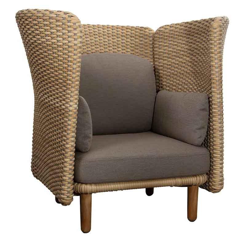 Cane-line Arch Woven Lounge Chair with High Arm/Backrest