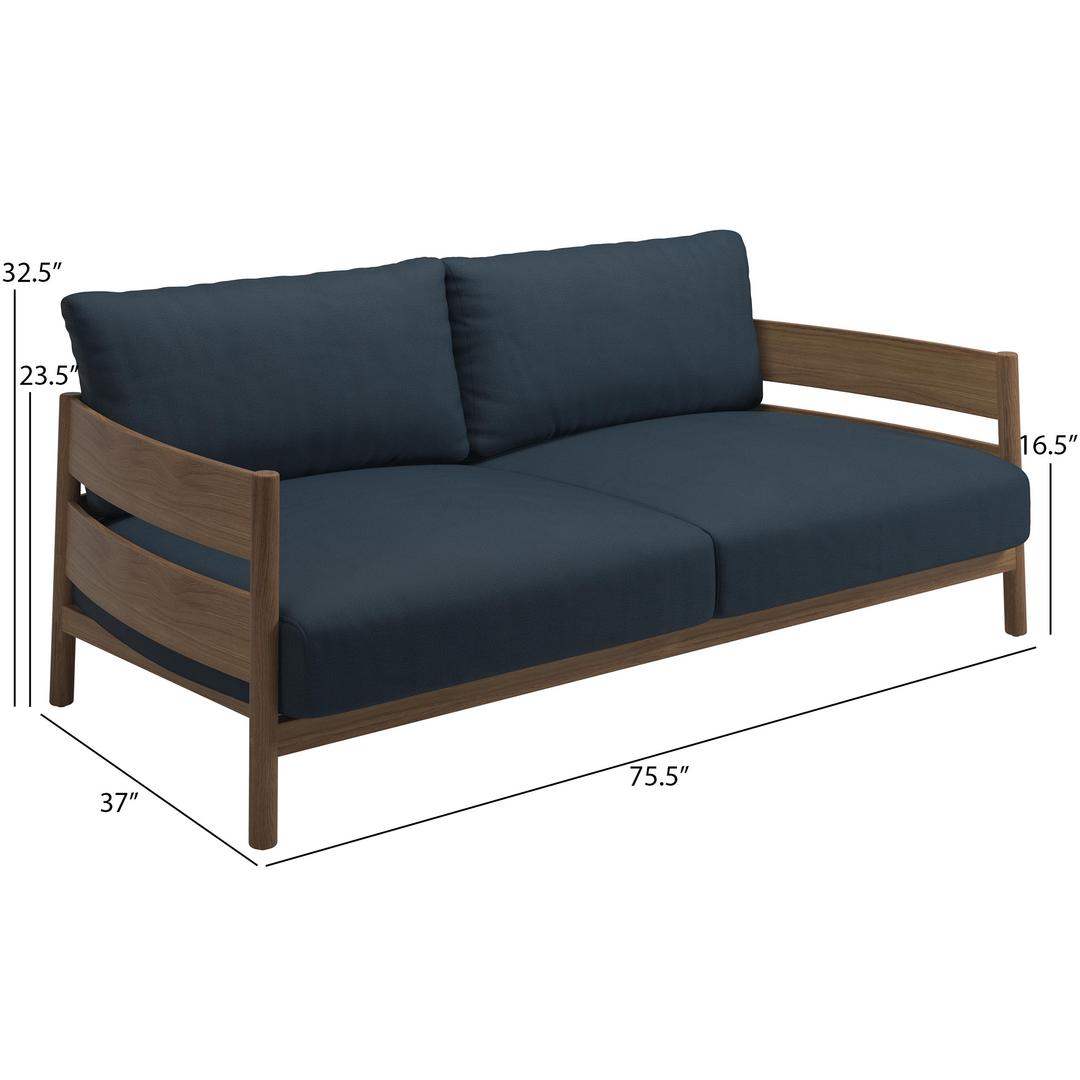 Gloster Haven Teak Loveseat - Dims Gloster Haven Teak Loveseat - Dims