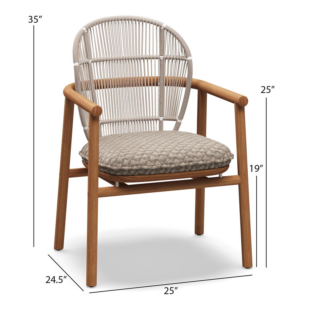 Gloster Fern Teak Dining Armchair - Dims Gloster Fern Teak Dining Armchair - Dims