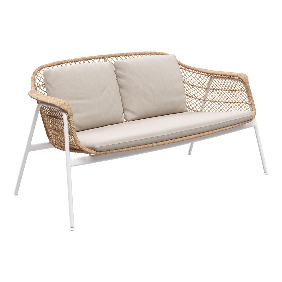 Gloster Fresco Aluminum Loveseat