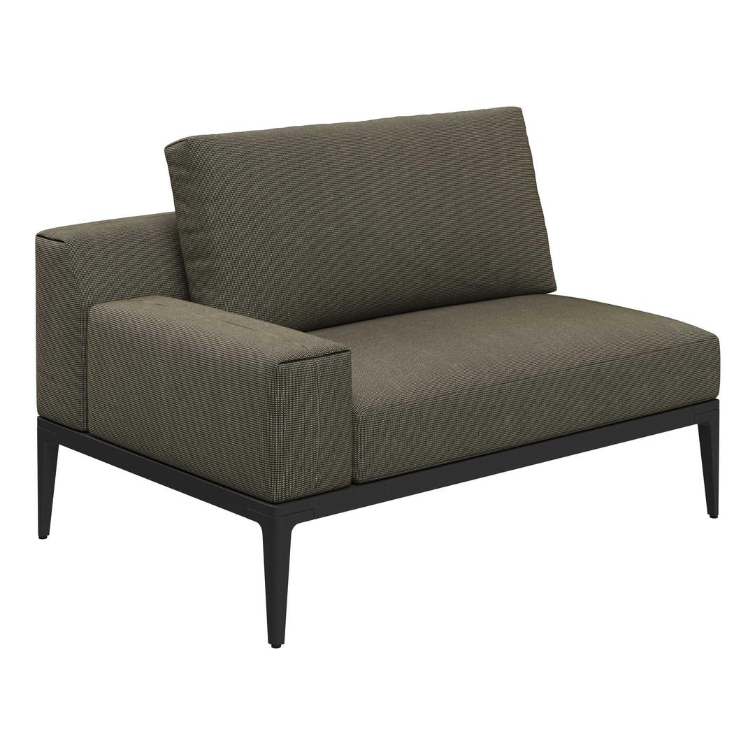 Gloster Grid Upholstered Dining Sofa with Arms