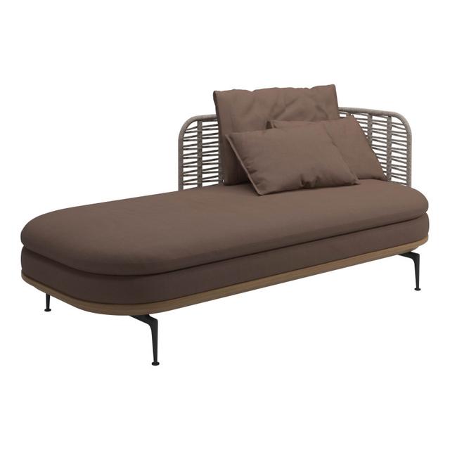 Gloster Mistral Low Back Right Chaise Outdoor Sectional Unit