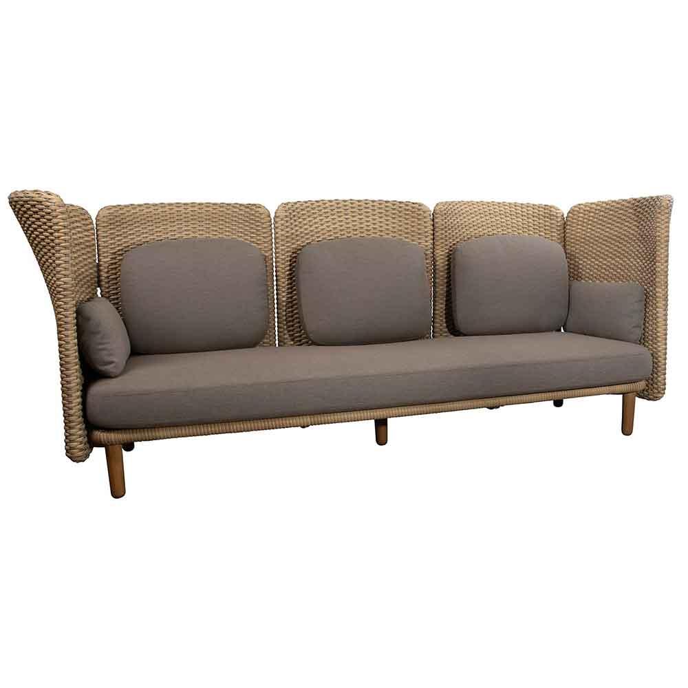 Cane-line Arch Woven 3-Seater Sofa with High Arm/Backrest