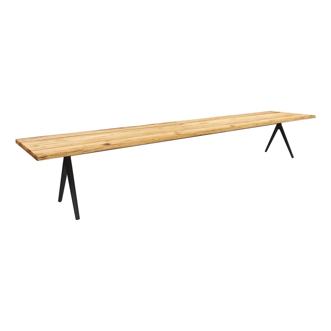 Gloster Raw Split 177" Teak Rectangular Dining Table