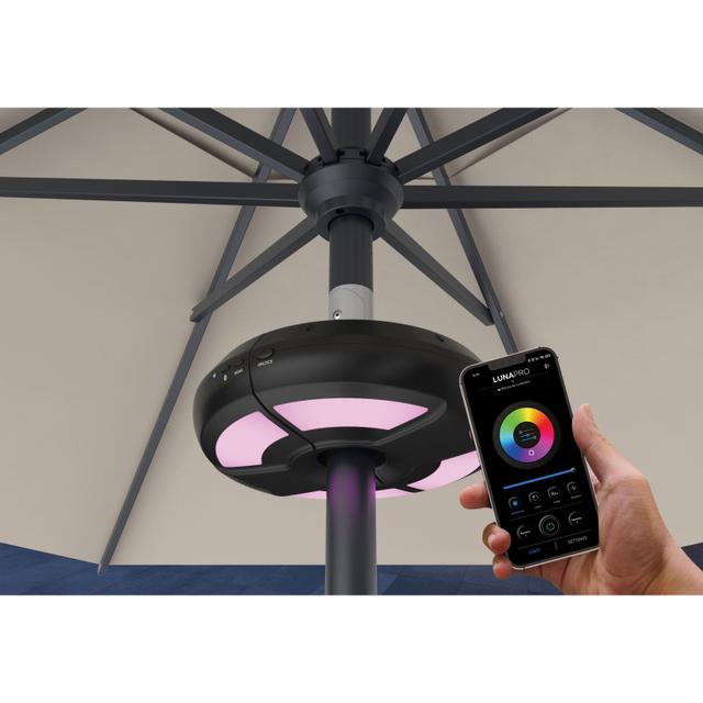 Treasure Garden Luna Pro Umbrella Light and Bluetooth Speaker