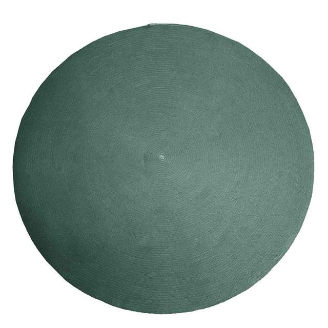 Cane-line Circle Dark Green Round Indoor/Outdoor Rug