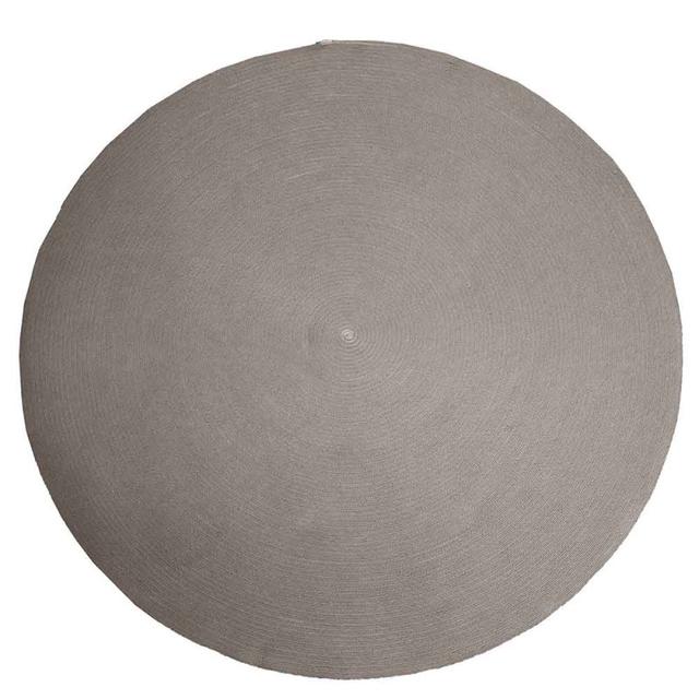 Cane-line Circle Taupe Round Indoor/Outdoor Rug