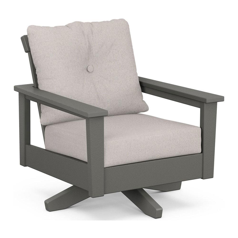 Polywood Prescott Deep Seating Swivel Chair