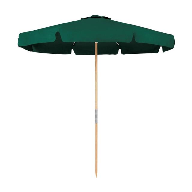 FiberBuilt 7.5' Octagonal Wood Beach Umbrella