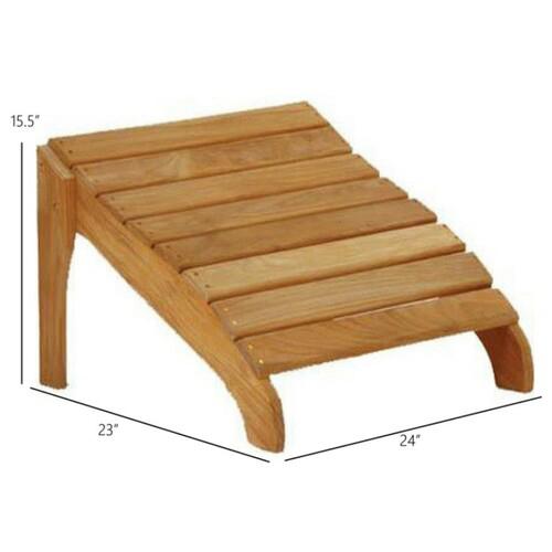 Kingsley Bate Adirondack Teak Ottoman - Dimension Kingsley Bate Adirondack Teak Ottoman - Dimension