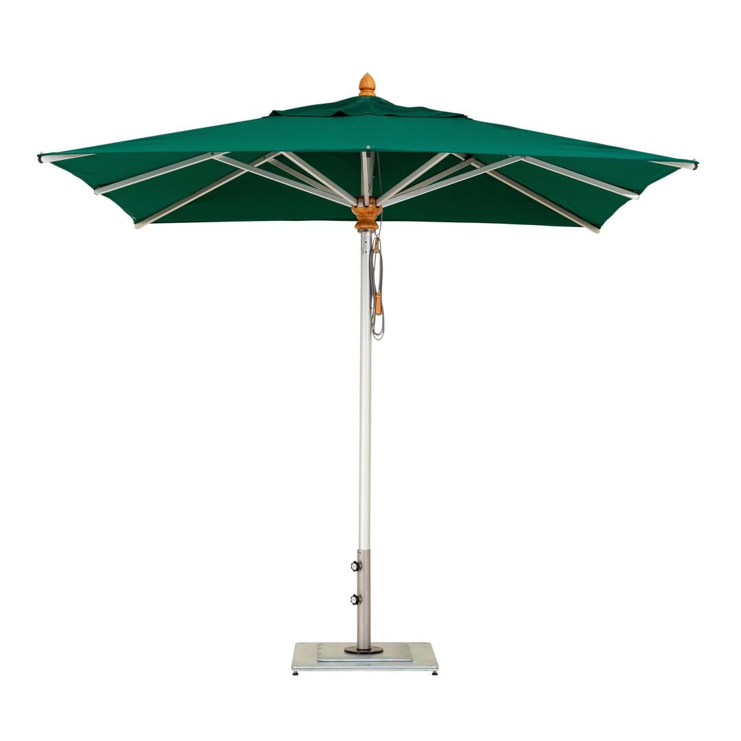 Woodline Shade Solutions Bravura 11.5' Square Aluminum Market Patio Umbrella