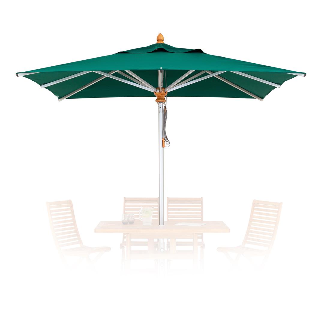 Woodline Shade Solutions Bravura 7.2' x 9.8' Rectangular Aluminum Market Patio Umbrella