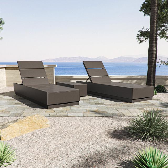 Polywood Elevate 3-Piece Chaise Lounge Set