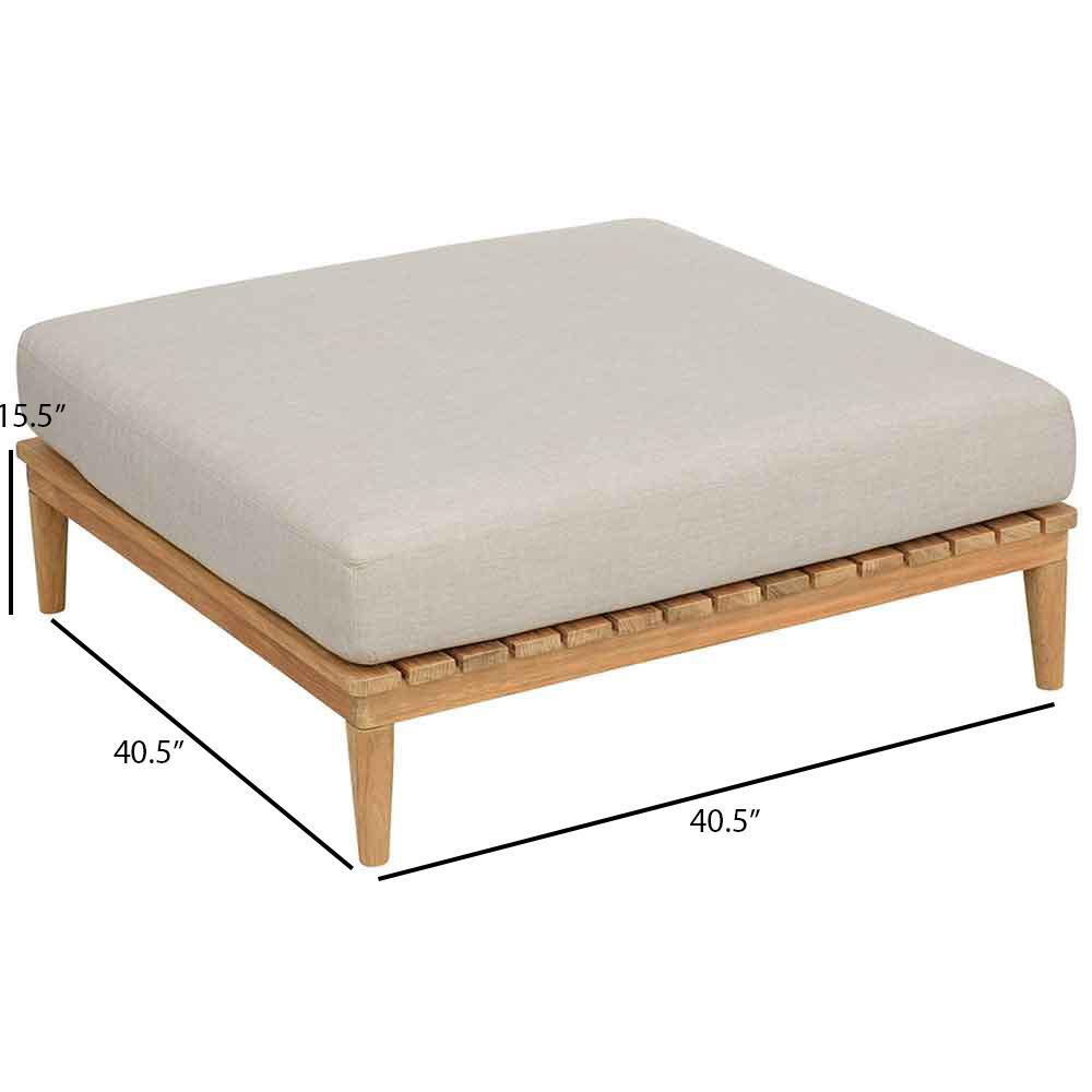 Kingsley Bate Lotus Sectional Ottoman - Dimensions Kingsley Bate Lotus Sectional Ottoman - Dimensions