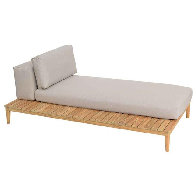 Kingsley Bate Lotus Sectional Chaise with Left Table