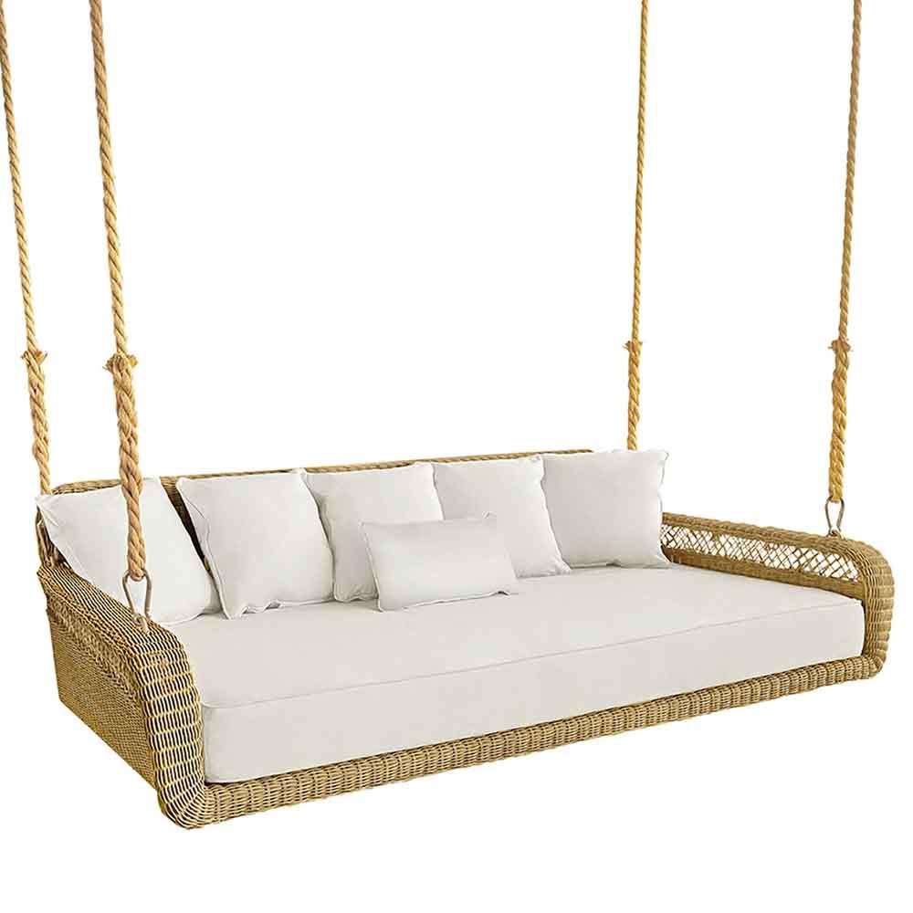 Kingsley Bate Amelia Hanging Woven Outdoor Daybed
