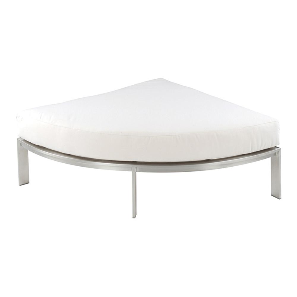 Kingsley Bate Tivoli Steel Curved Ottoman