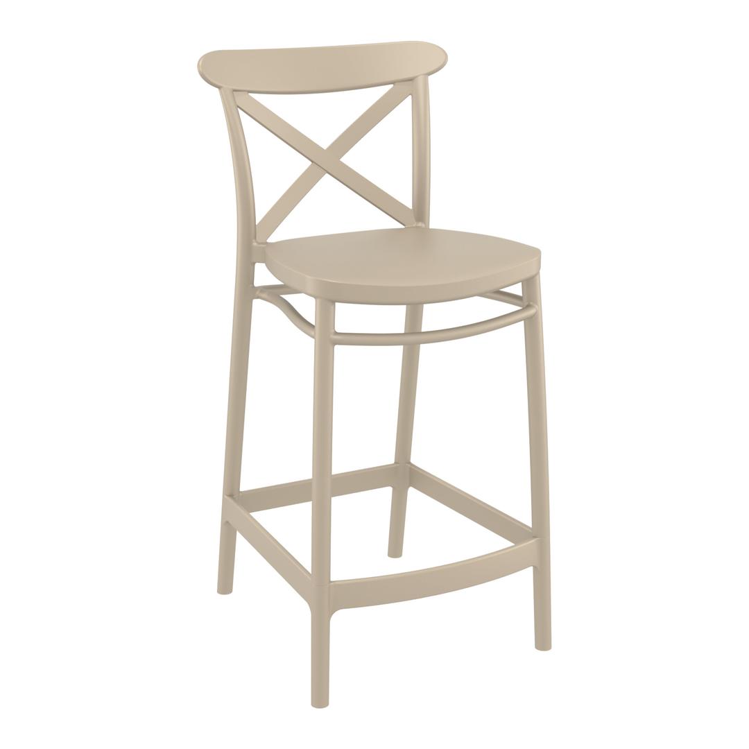 Compamia Cross Resin Counter Side Chair - Set of 2