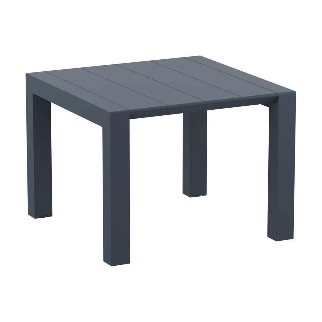 Compamia Vegas 39" - 55" Resin Extending Square Dining Table