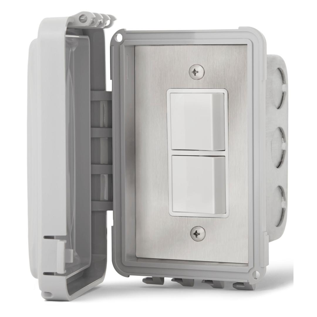 Infratech Single Duplex Stack Switch  with Flush Mount & Gang Box