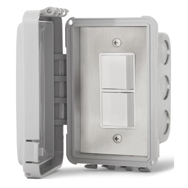 Infratech Single Duplex Switch  with Flush Mount &amp; Gang Box