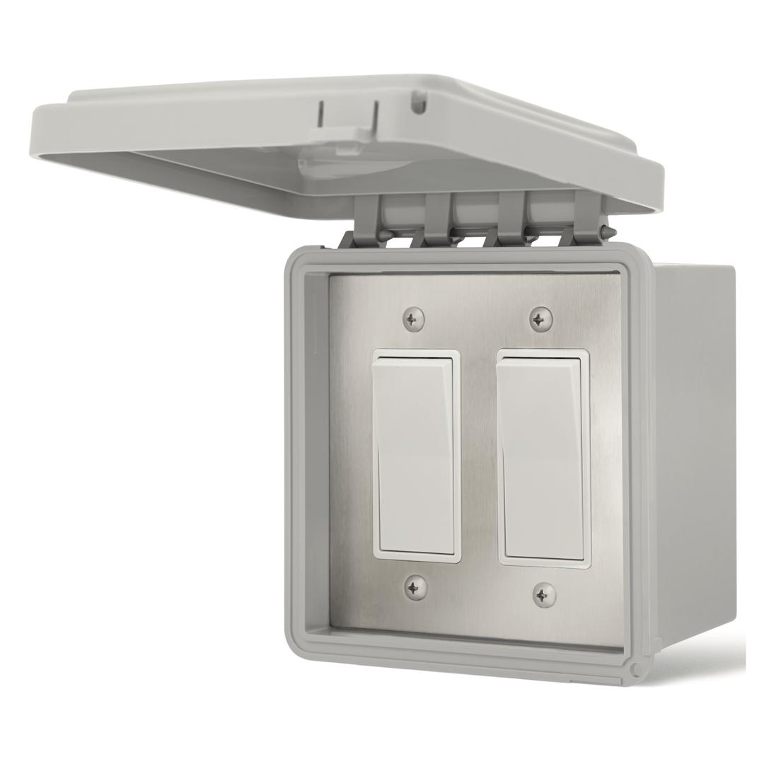 Infratech Dual On/Off Switches with Surface Mount & Gang Box
