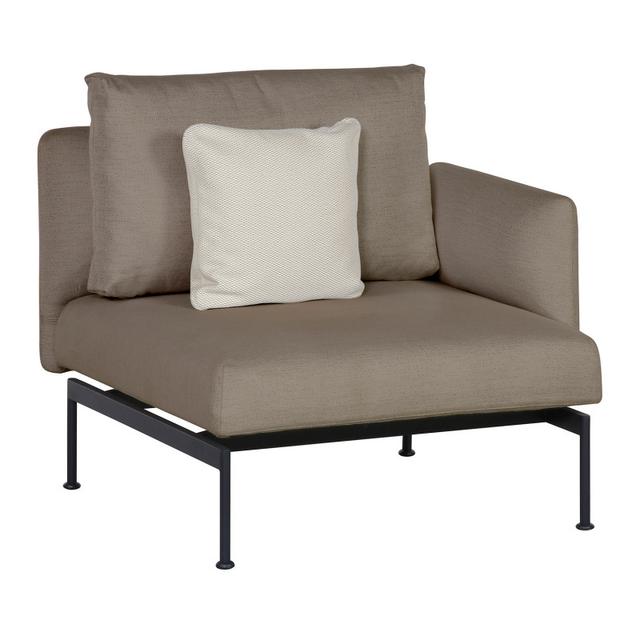 Barlow Tyrie Layout Single Seat with One Arm Outdoor Sectional Unit