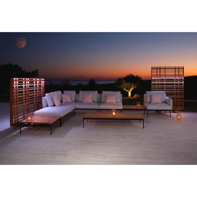 Barlow Tyrie Layout Single Seat with One Arm Outdoor Sectional Unit