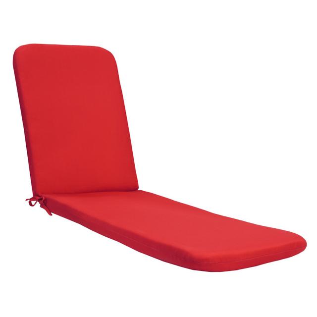 Outdoor Decor by Commonwealth 22&quot; x 73&quot; Ruby Red Outdoor Lounger Cushion