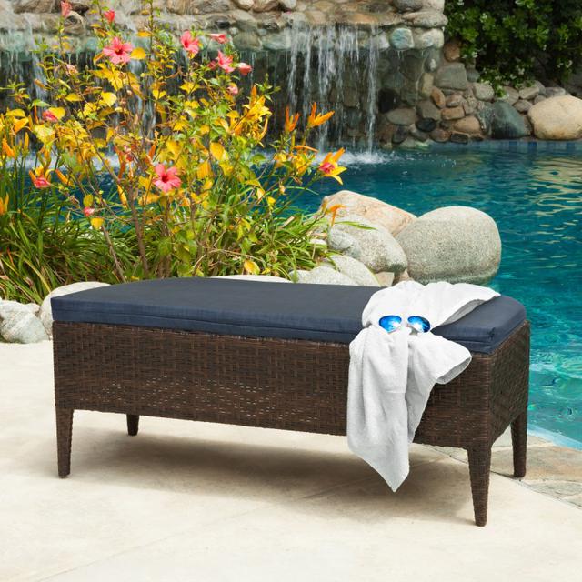 Outdoor Decor by Commonwealth 48&quot; x 18&quot; Urban Chic Outdoor Bench Seat Cushion